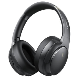 FXWONTY Hybrid ANC headphones front view showing sleek design for travel