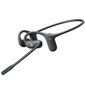 FXWONTY open-ear headphones side view showcase lightweight all-day wear.