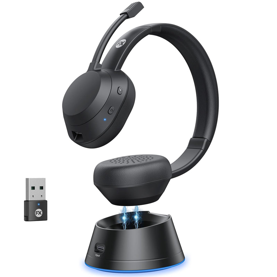 FXWONTY wireless headset audio clarity for clear calls and focus.