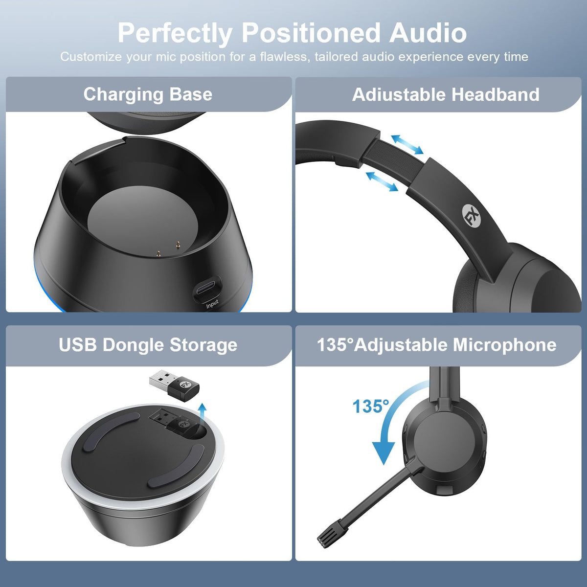 FXWONTY comfort cushions and 135° mic adjust for marathon calls.