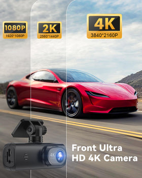 FYAIRO dash cam lens macro showing 6-glass elements for sharper clarity