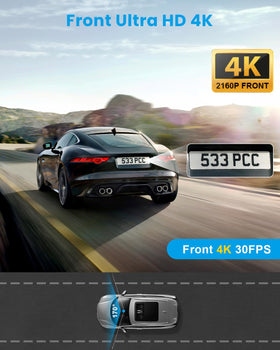 FYAIRO dash cam IPS screen closeup displaying live footage for quick review