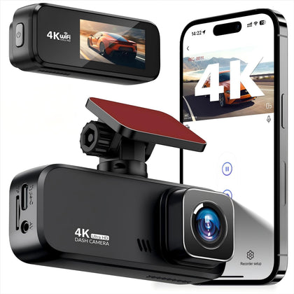 FYAIRO front view of dash cam showing compact design and clear recording benefit