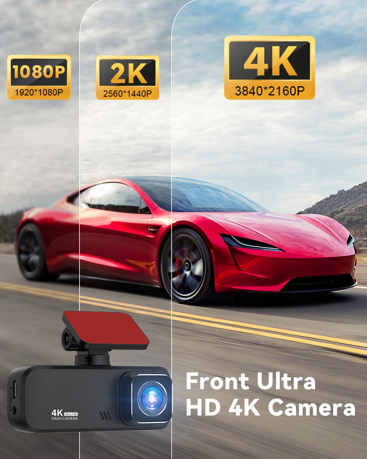 FYAIRO IPS screen live view in car enabling easy framing and instant playback