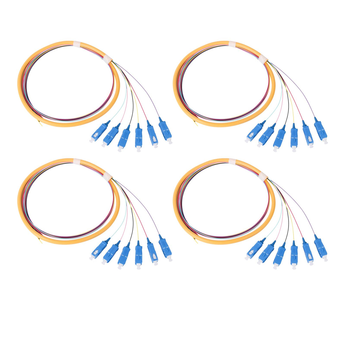 fyboptwu 6-strands SC UPC pigtail ready for high-density fiber deployments