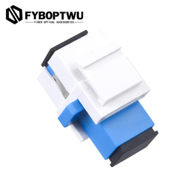 fyboptwu zirconia ceramic ferrule provides precise alignment in SC UPC coupler.