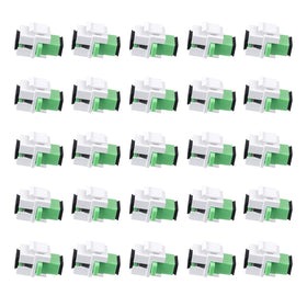 fyboptwu fiber optic coupler SC APC green with zirconia ferrule for low loss.