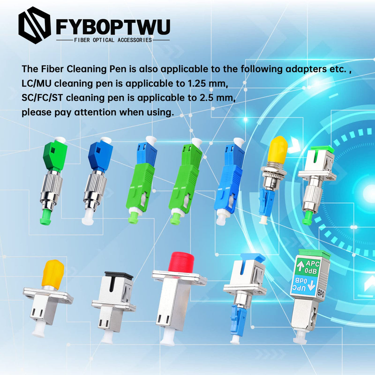 fyboptwu pen in use cleaning LC connector to restore signal quality
