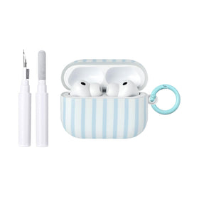 Fycyko AirPods Pro 3 striped blue case protects against scratches with chic styling.