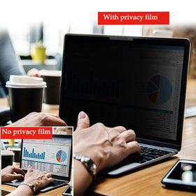Cleanable matte privacy film maintained with gentle wipe