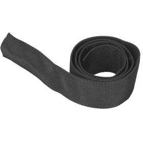 Fydun front view of rope protector sleeve showing clean black finish and quick fit benefit