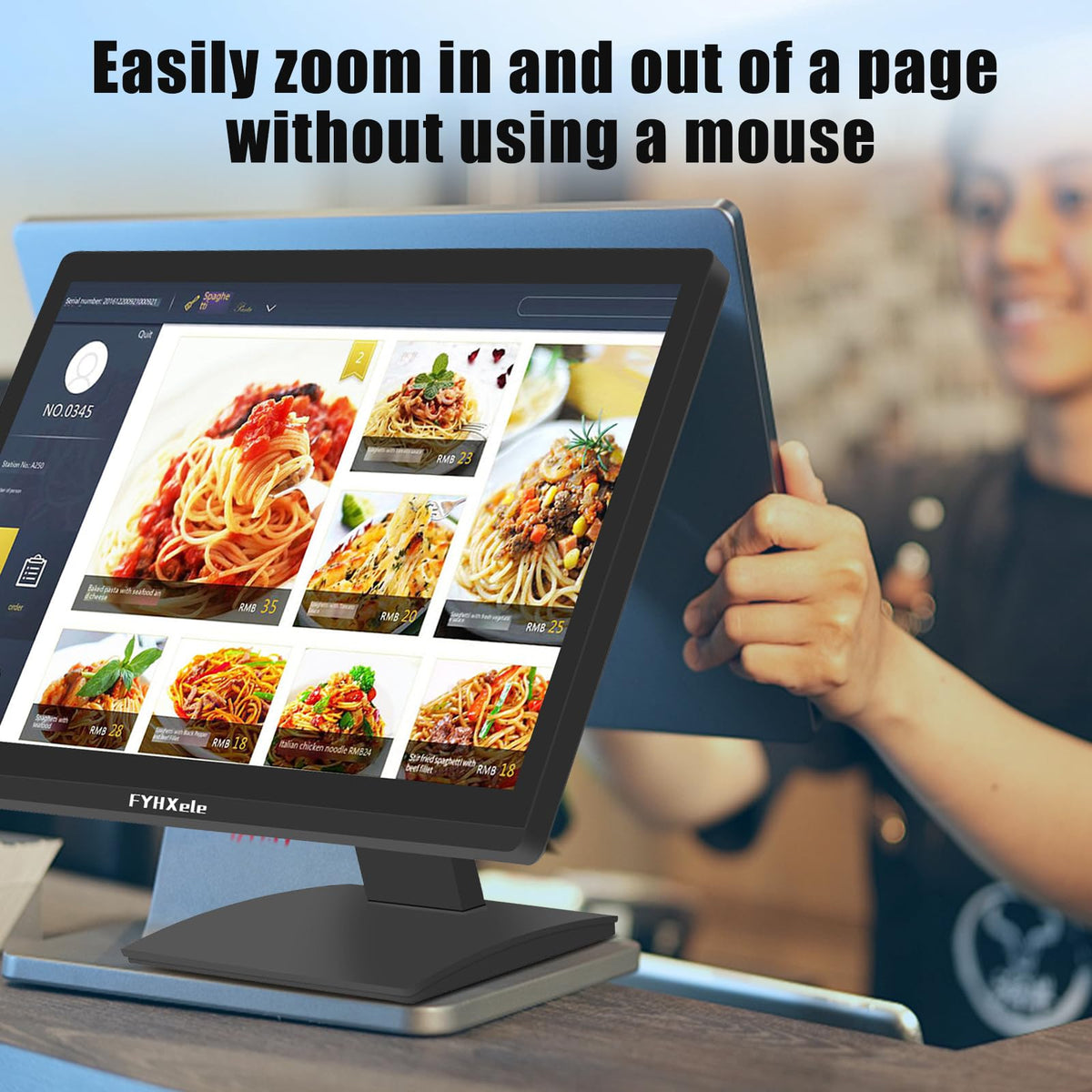 FYHXele 10-point touch interface for finger and stylus input on the monitor