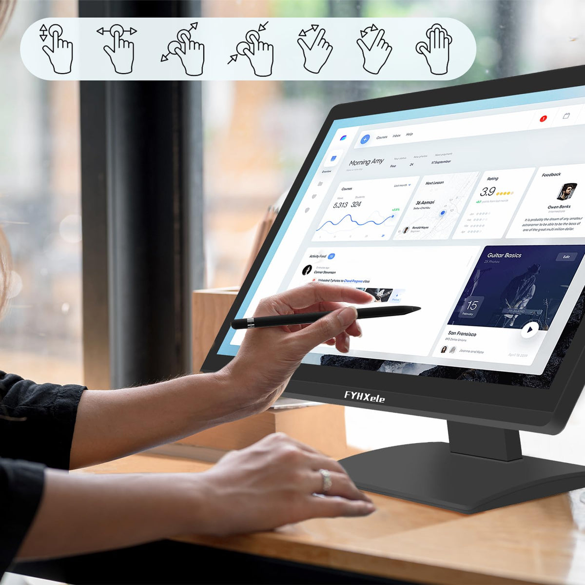 FYHXele 10-point touch gestures enable intuitive zoom, rotate, and pan.