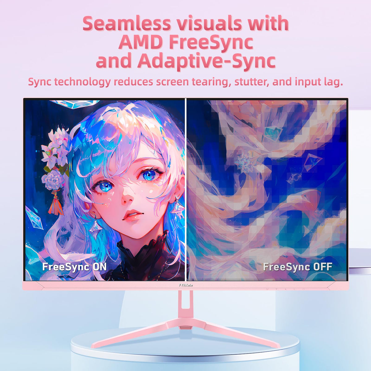 FYHXele pink finish enhances gaming room aesthetics.