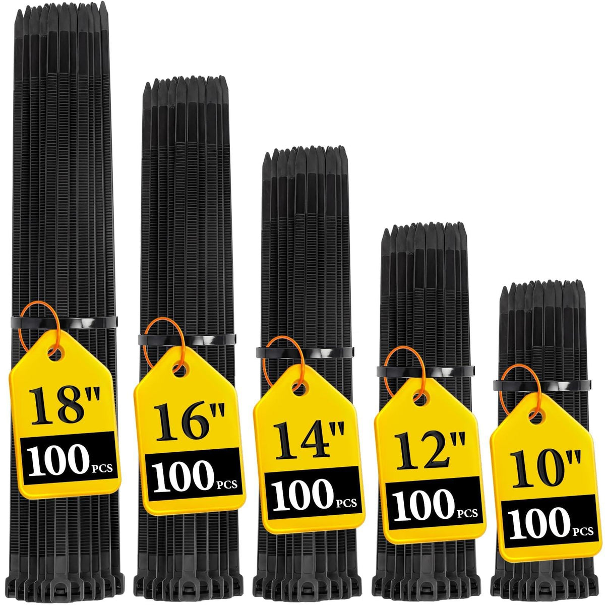 FYXHHOT zip tie 10-inch close-up ideal for organizing indoor cables.