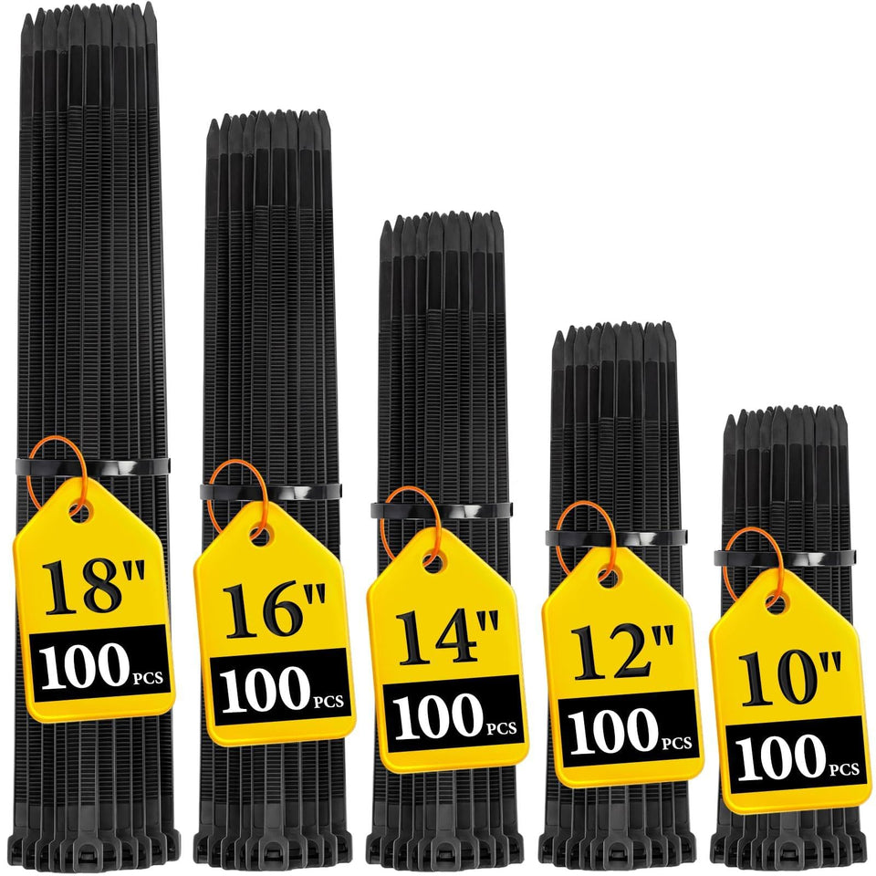 FYXHHOT zip tie 10-inch close-up ideal for organizing indoor cables.