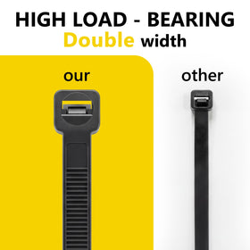 FYXHHOT zip tie 14-inch strap securing garden netting.
