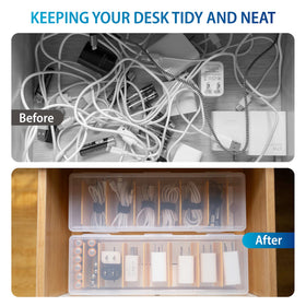Fzooua bottom slots adjust space for larger adapters and cords