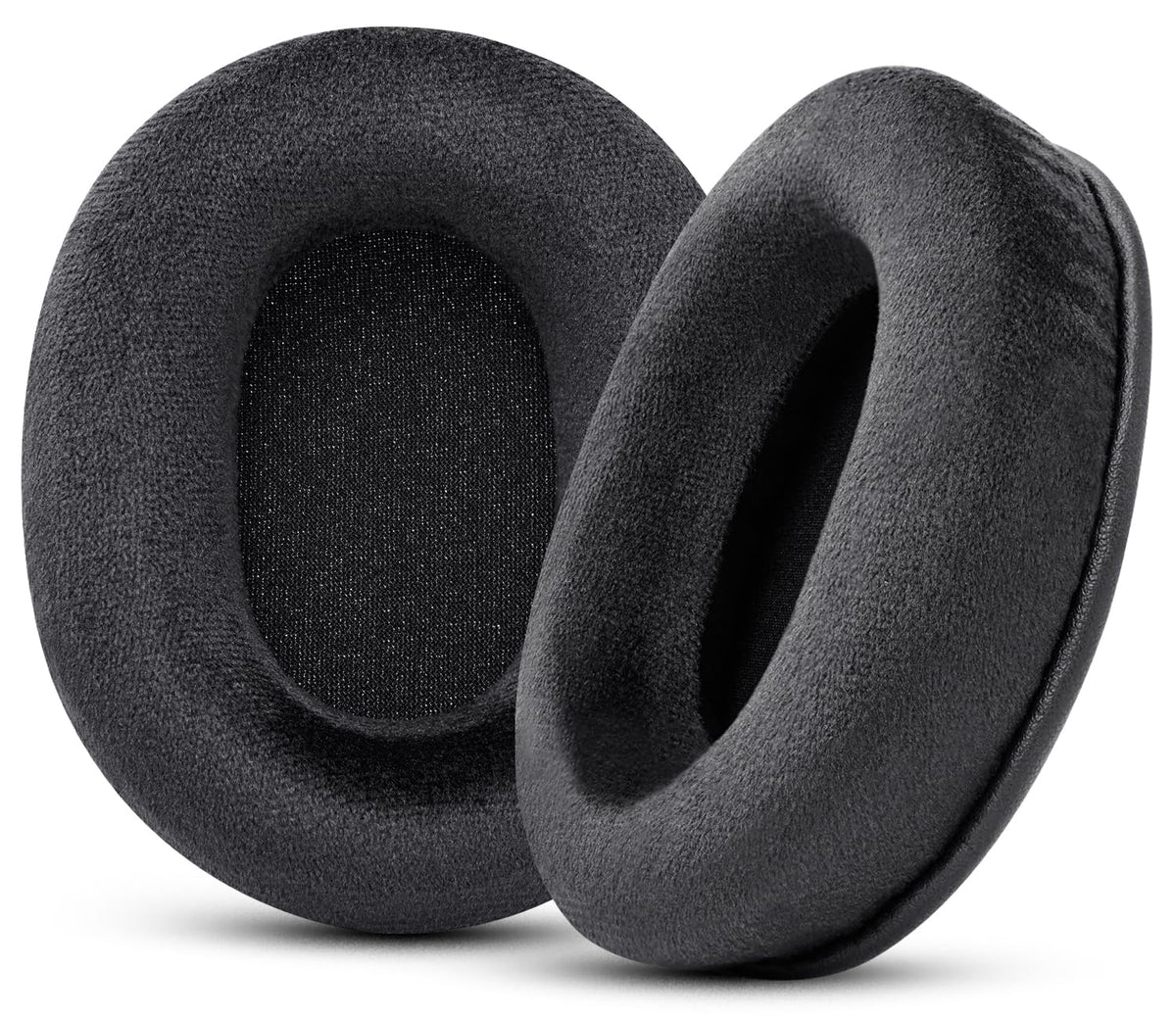 G GVOEARS front view of replacement velour ear pads showing fit and finish for quick upgrade