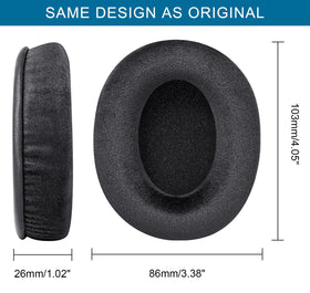 G GVOEARS label and mounting rim detail illustrating precise fit and easy snap-on installation