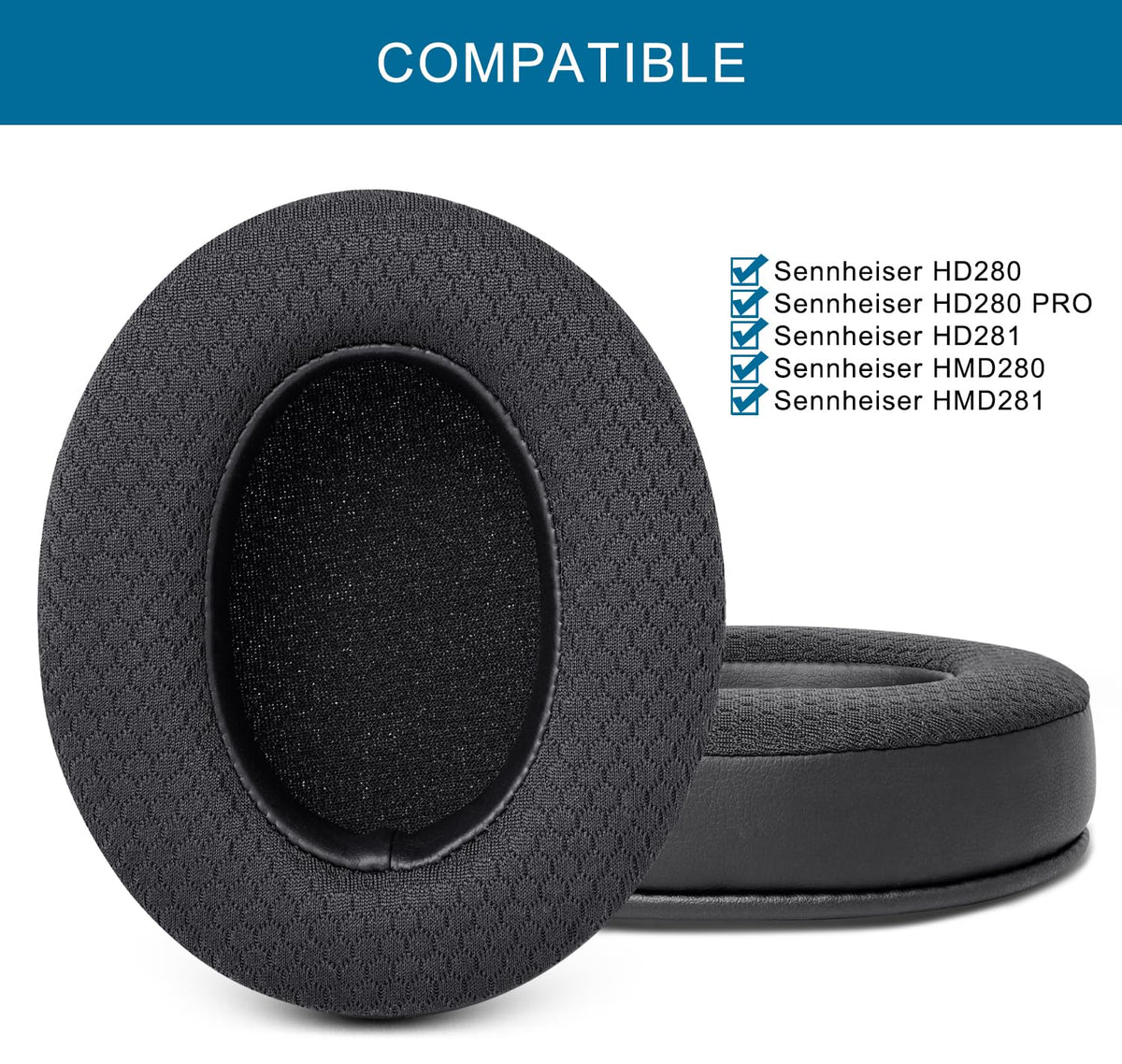 G GVOEARS memory foam close-up showing plush comfort and support