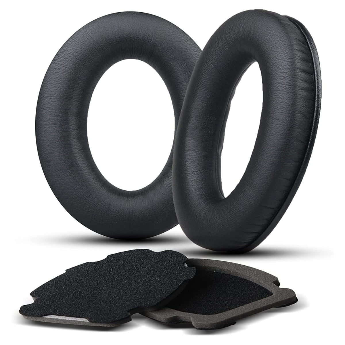 G GVOEARS front view of replacement ear pads showing fit and finish and easy upgrade benefit
