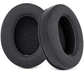 G GVOEARS front packaging showing replacement earpads and compatibility list for quick selection