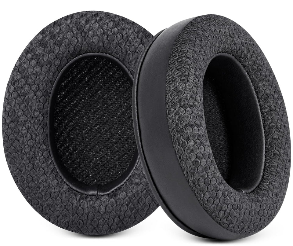 G GVOEARS front packaging showing replacement earpads and compatibility list for quick selection
