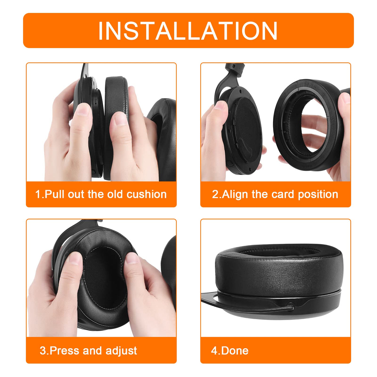 G GVOEARS earpads on gaming desk setup showing enhanced comfort during long sessions benefit