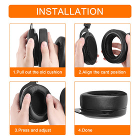 G GVOEARS earpads on gaming desk setup showing enhanced comfort during long sessions benefit