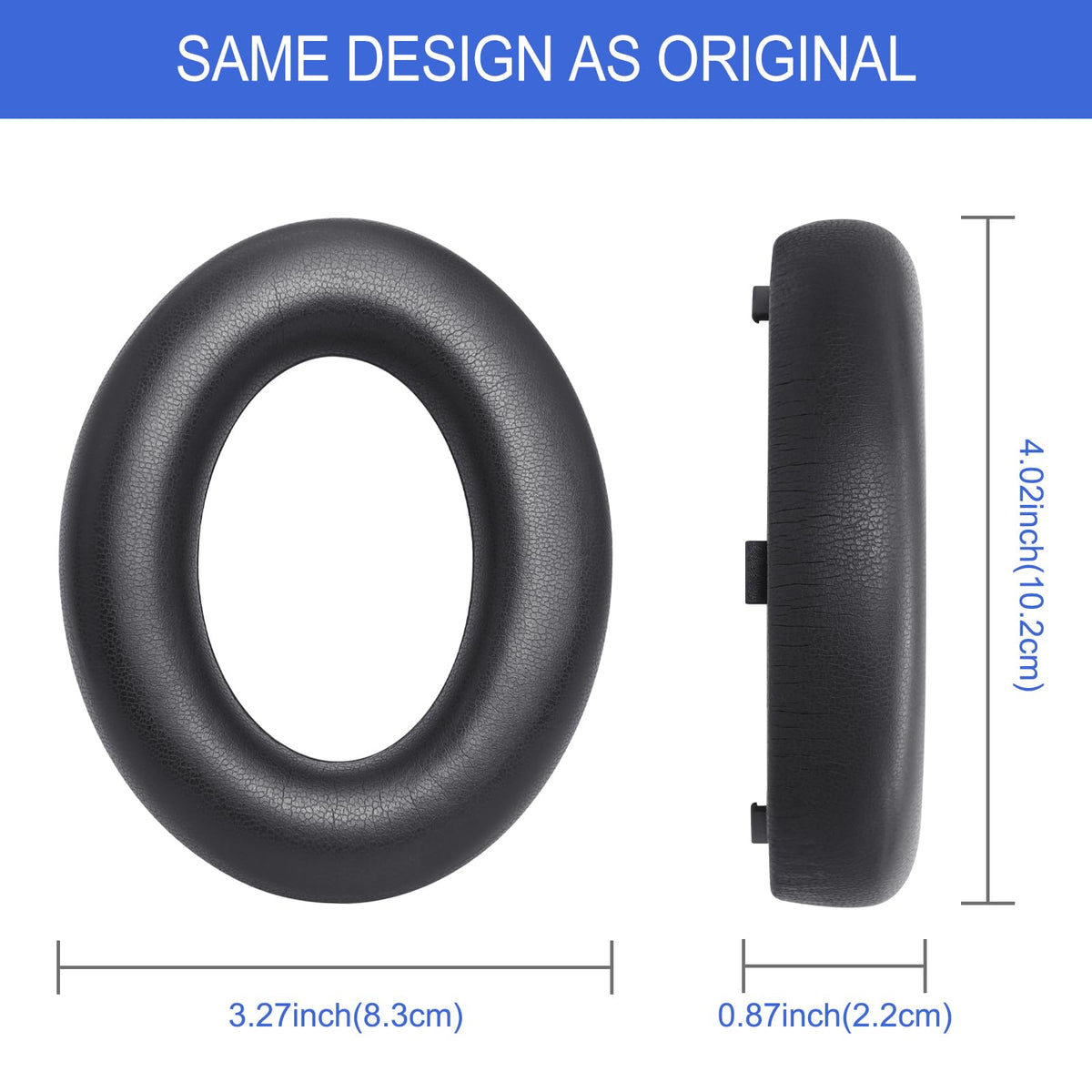 G GVOEARS memory foam cross-section showing cushioning and pressure relief