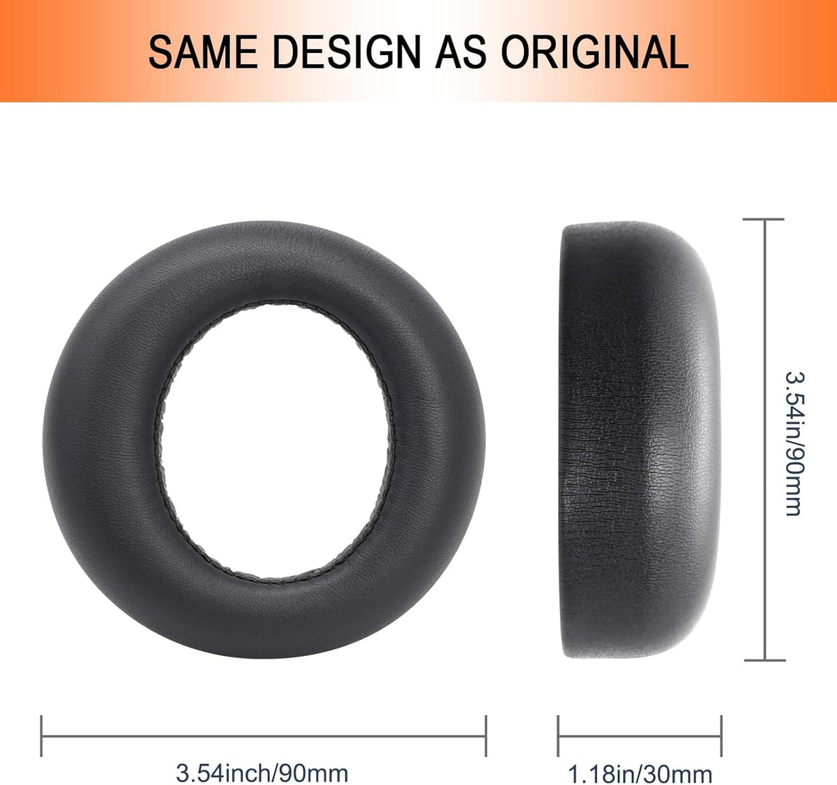 G GVOEARS hands installing an ear pad for quick, tool-free fit