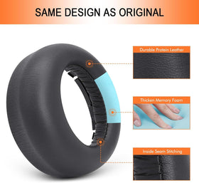 G GVOEARS side profile showing thick memory foam for long comfort