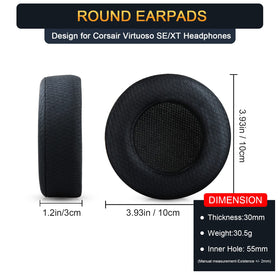 G GVOEARS thicker memory foam ear cushions reduce ear pressure during long sessions.