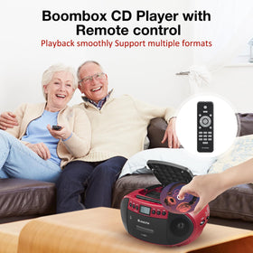 G Keni boombox top loading CD tray ready for MP3 and CD playback