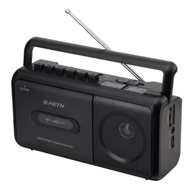 G Keni front view showing speaker and tape deck, convenient playback