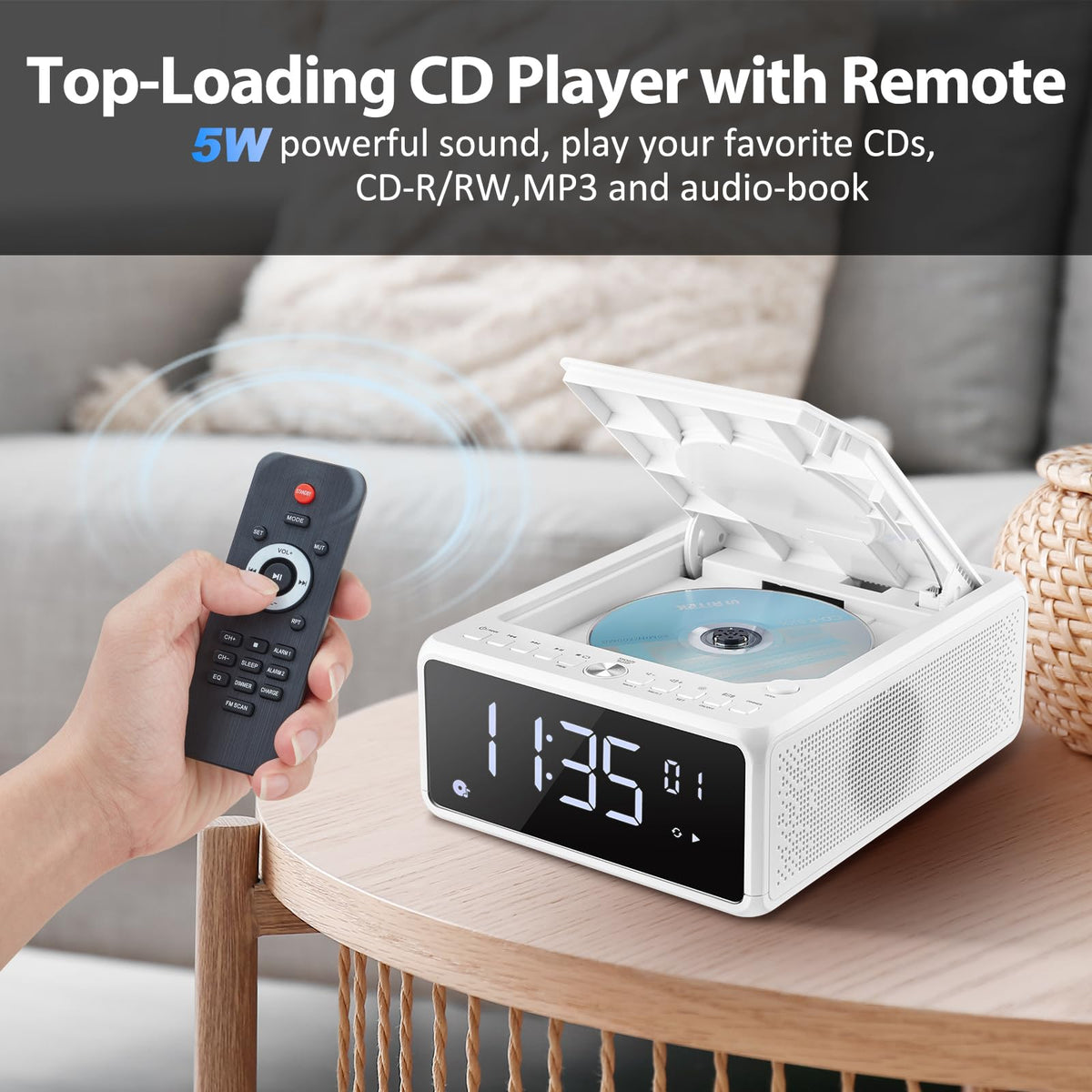 G Keni large dimmable LED display ensures easy reading day or night.