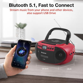 G Keni boombox USB port enables MP3 playback from flash drive