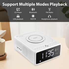 G Keni wireless charging nightstand pad enables overnight phone charging.