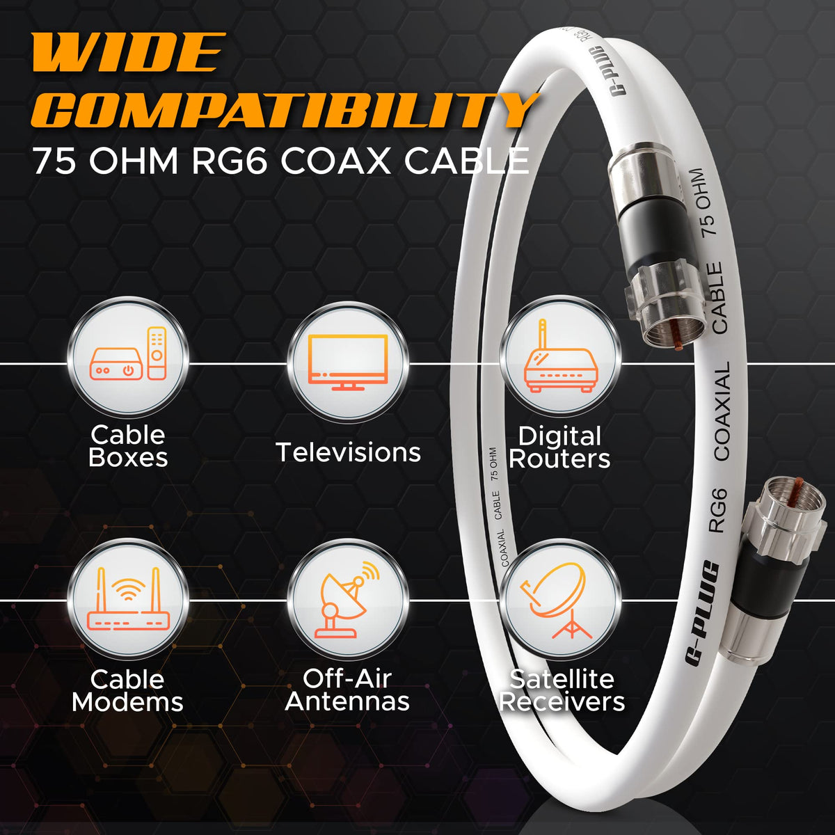 G-PLUG F81 female-to-female coupler extends cable length with ease.
