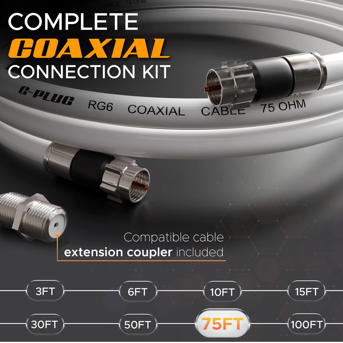G-PLUG weather-sealed connector enabling reliable outdoor installations.