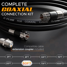G-PLUG weather sealed double rubber O rings protect outdoor installation.