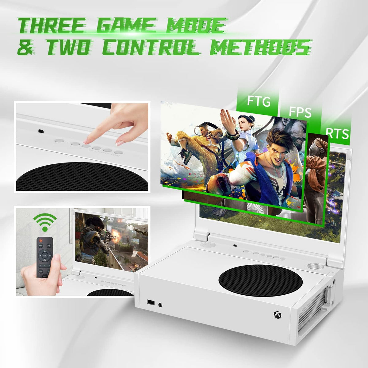 G-Story 14-inch portable monitor with dual HDMI for laptops and consoles.