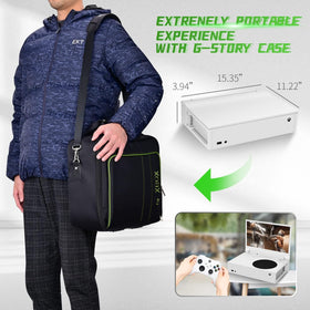 G-Story portable monitor with travel case compatibility and easy setup.