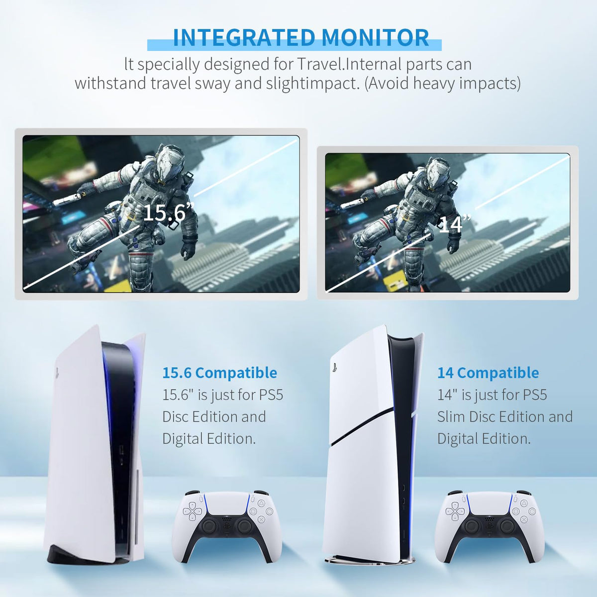 G-STORY 14in portable monitor PS5 setup compatibility for enhanced gaming