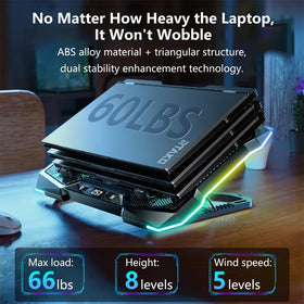 G-STORY side profile illustrating eight height positions for ergonomic comfort