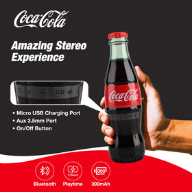 Gabba Goods Coca-Cola bottle speaker bass emphasis enhances party ambience