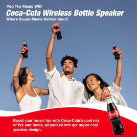 Gabba Goods Coca-Cola bottle speaker charge and play with included cable