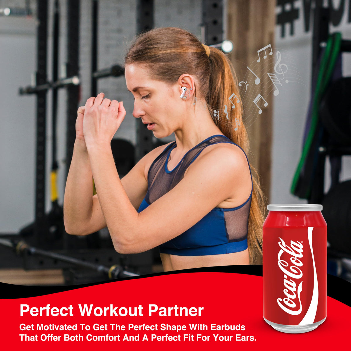 Voice assistant compatibility on Coca-Cola Earbuds for easy voice commands