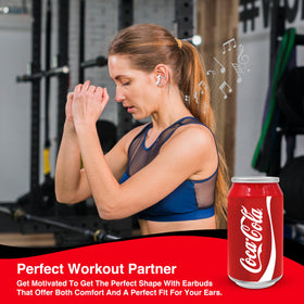 Voice assistant compatibility on Coca-Cola Earbuds for easy voice commands